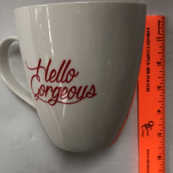 Hello Gorgeous Large White & Red Pfaltzgraff Everyday Mug - Picture 9 of 11